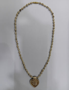 Tulsi Neckbead Round Heart Shaped Radha Krishna Locket
