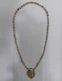 Tulsi Neckbead Round Heart Shaped Radha Krishna Locket