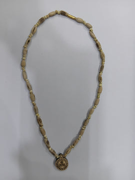 Tulsi Neckbead Radha Naam Cicrle Locket