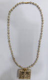 Tulsi Neckbeads Radha Naam Big Locket (Long Size)