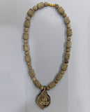 Tulsi Neckbead Sri Radha Naam Locket (Big Beads)