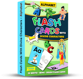 Alphabet Flash Cards With Divine Characters