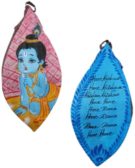 Baby Krishna  Hand Printed Bead Bags
