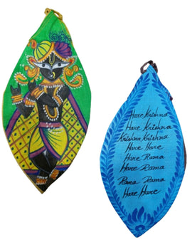 Radha Raman Ji Hand Painted Bead Bags