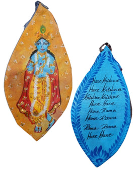 Krishna Hand Painted Bead Bags