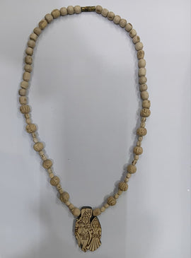 Tulsi Neckbeads Radha Krishna Locket (Round Beads)