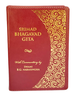 Srimad Bhagavad Gita (Small Size) — Dual Color Print Imitation Leather