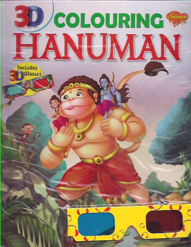 Hanuman 3D colouring Book
