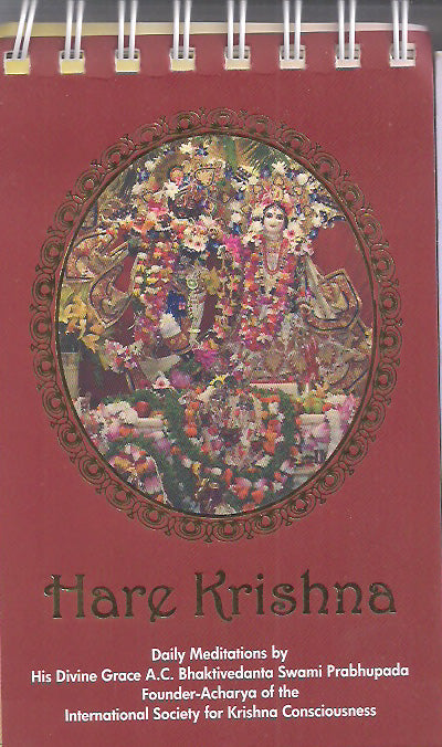 Hare Krishna Daily meditation calendar