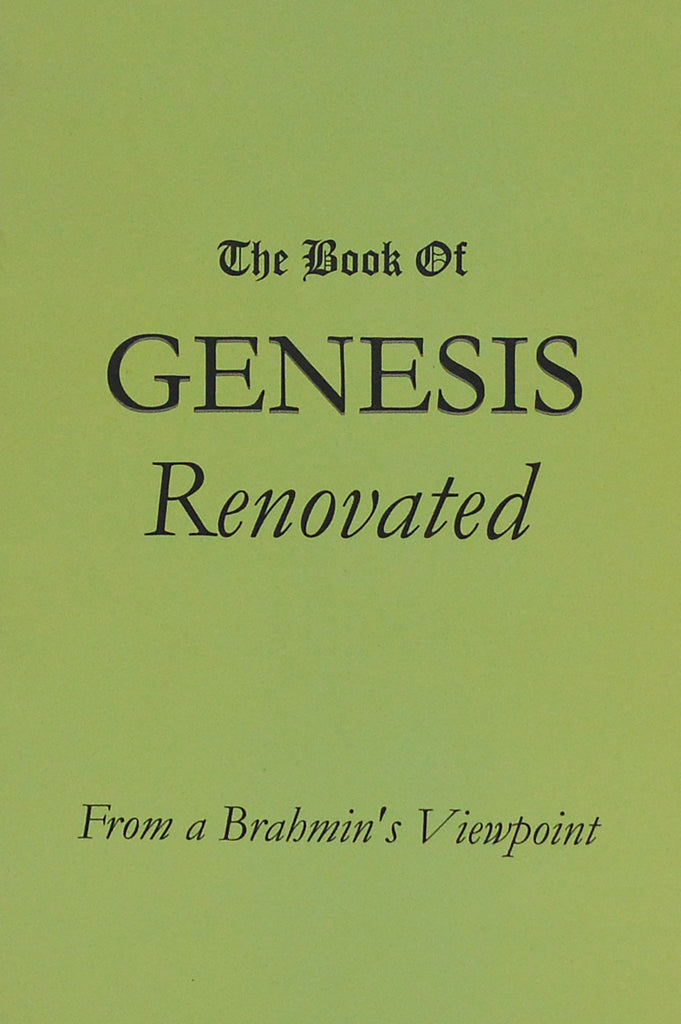 The Book of Genesis Renovated